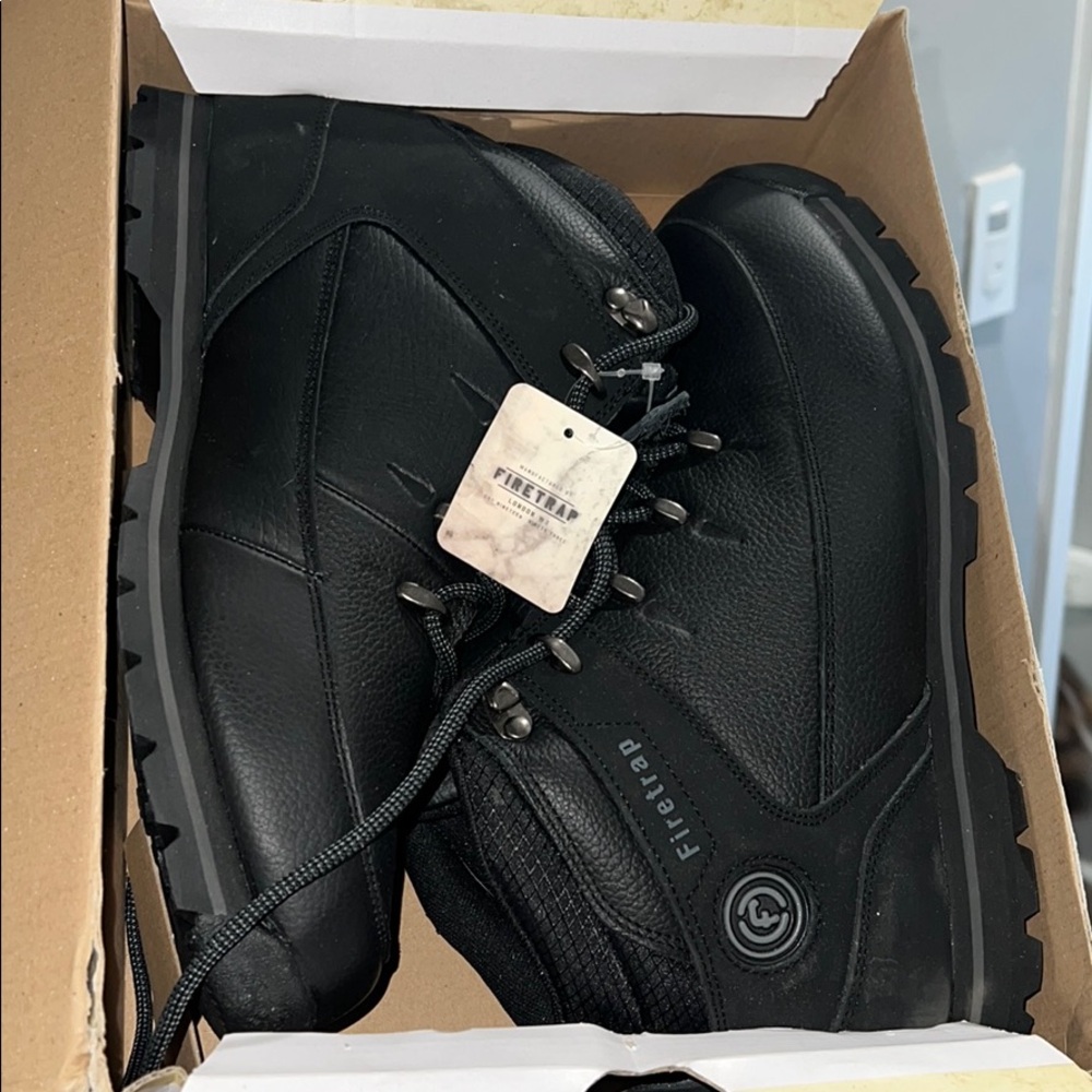 Firetrap men’s black boots size 10
